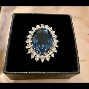 Vintage 20 Carat London Blue Topaz .925!